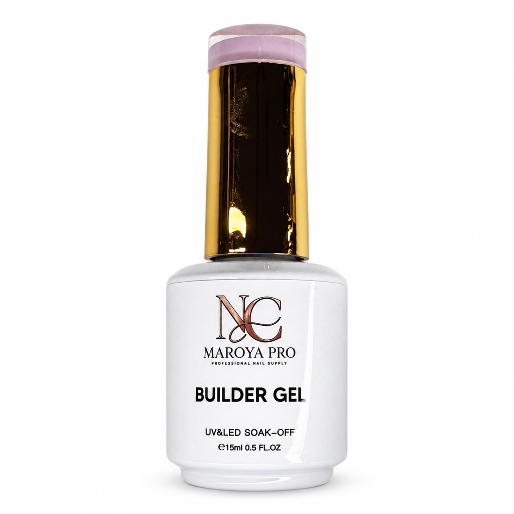 Builder Gel NC Maroya Pro, frasco de 15 ml sobre fondo blanco, foto 8265