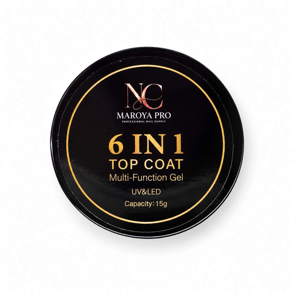 Gel multifunción 6 en 1 Maroya Pro, pote de 15 g con fondo blanco