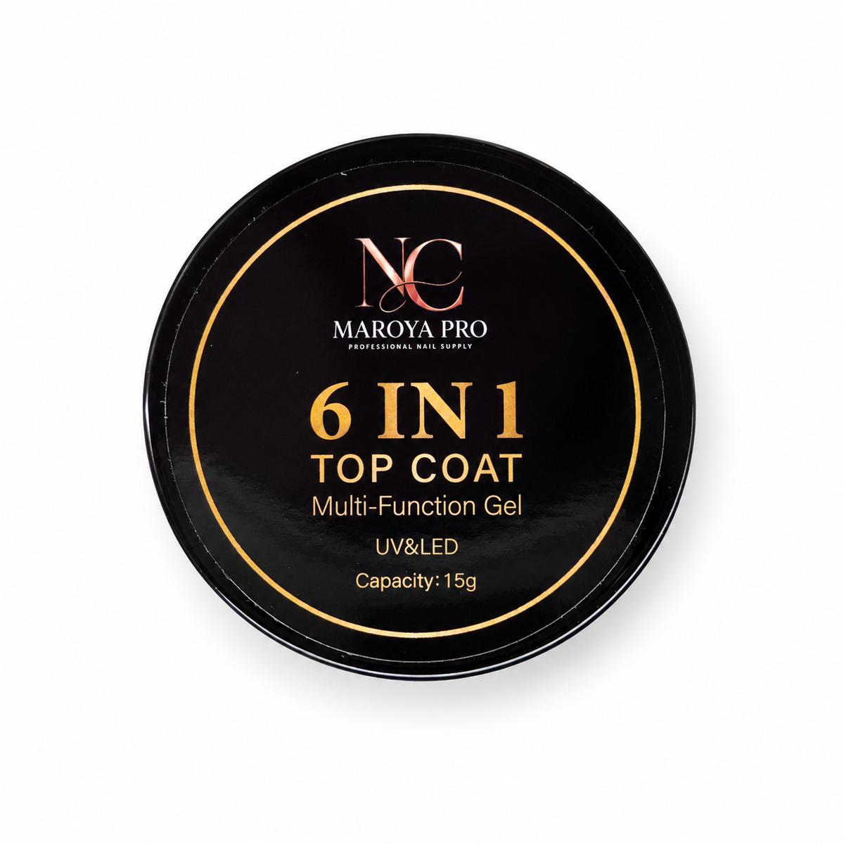 Gel multifunción 6 en 1 Maroya Pro, pote de 15 g con fondo blanco