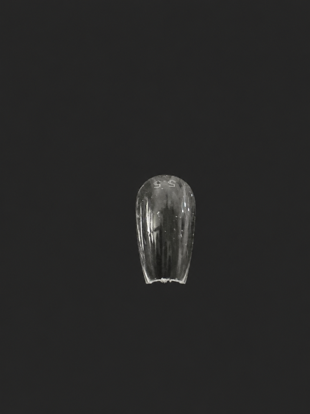 Detalle de tip transparente Sculpted Coffin Short talla 5.5