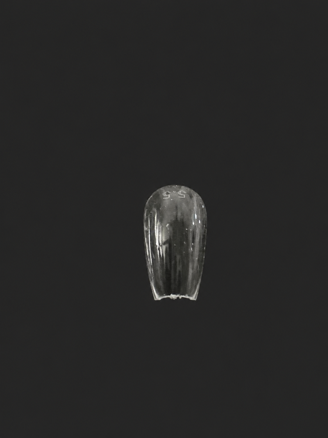 Detalle de tip transparente Sculpted Coffin Short talla 5.5